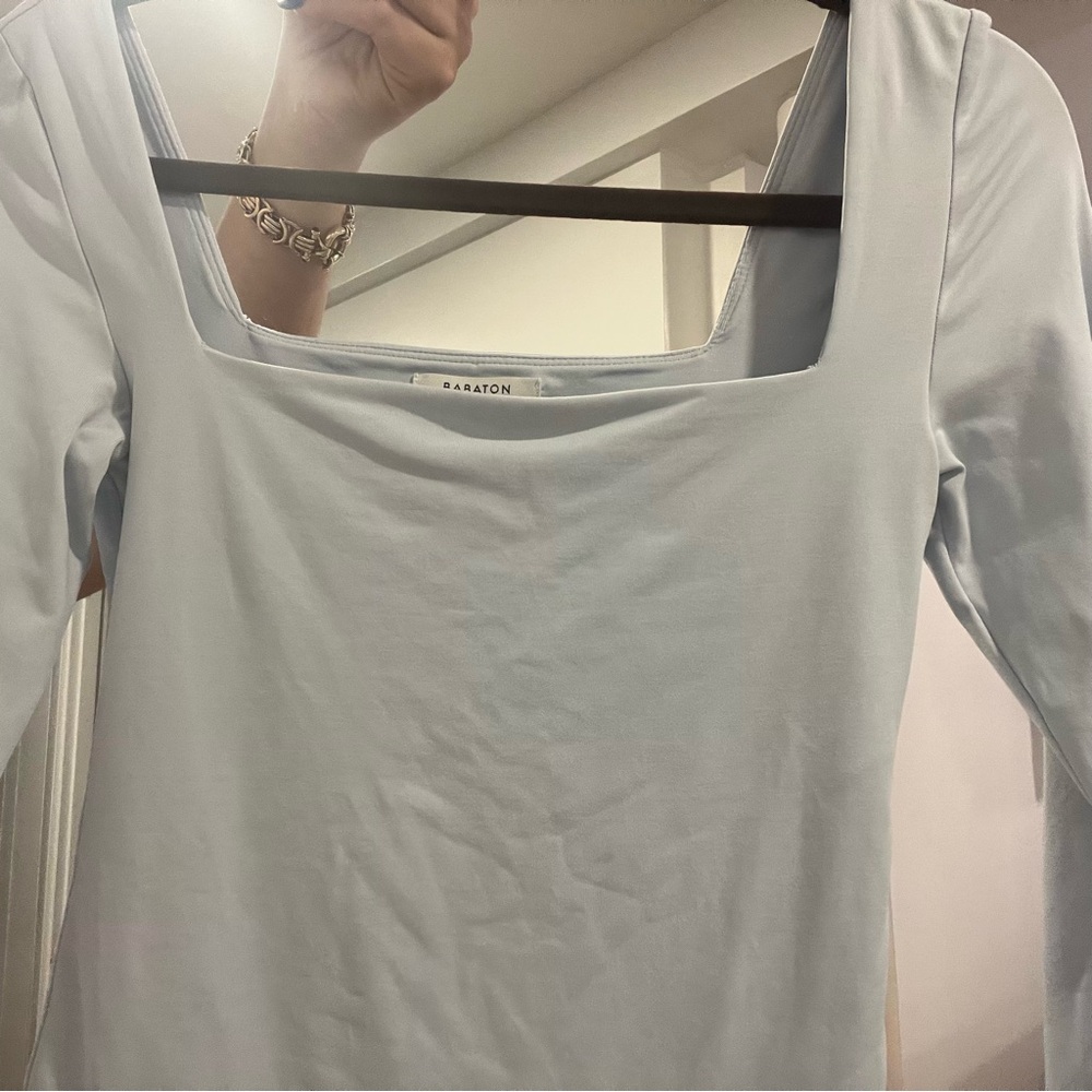 Babaton by aritzia baby blue bodysuit
